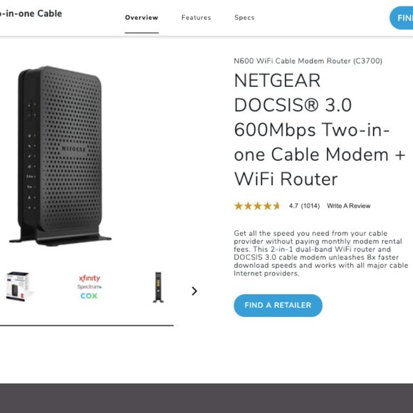 [Bundle]NETGEAR WiFi Cable Modem Router + Extender - Picture 7 of 8